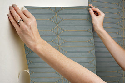 product image for Pavilion Charcoal Peel & Stick Wallpaper by Candice Olson 7