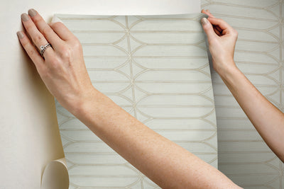 product image for Pavilion Taupe Peel & Stick Wallpaper by Candice Olson 38