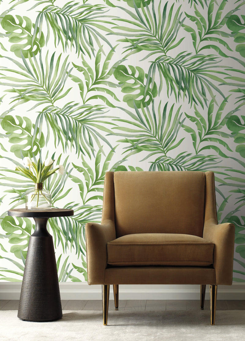media image for Paradise Palm Green Peel & Stick Wallpaper by Candice Olson 244