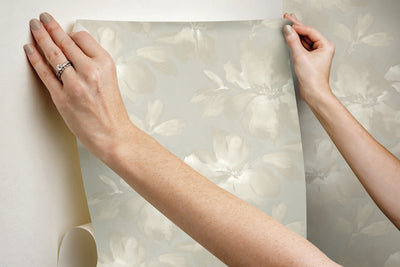 product image for Midnight Blooms Neutral Peel & Stick Wallpaper by Candice Olson 35