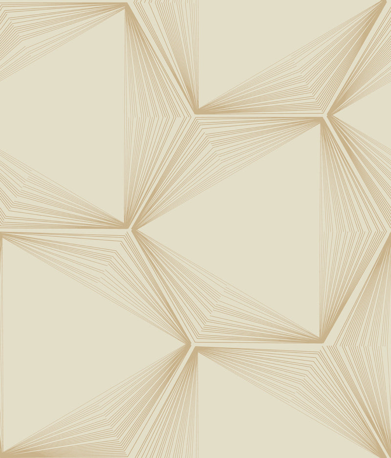 media image for Honeycomb Sand/Gold Peel & Stick Wallpaper by Candice Olson 289