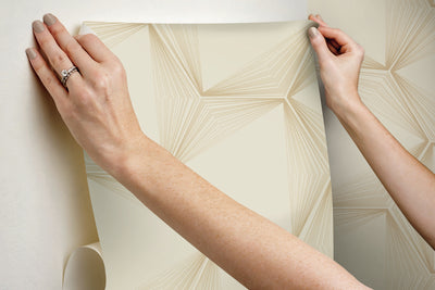 product image for Honeycomb Sand/Gold Peel & Stick Wallpaper by Candice Olson 34
