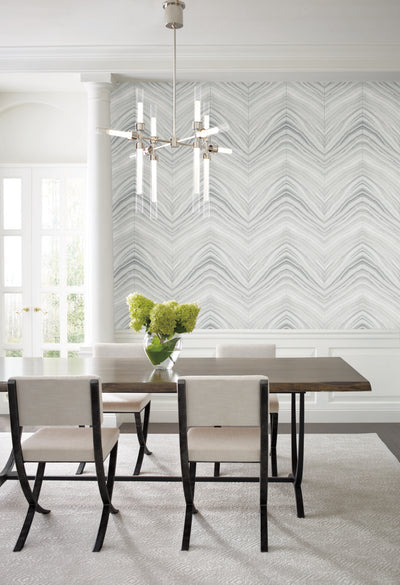 product image for Onyx Strata Sheer Grey Peel & Stick Wallpaper by Candice Olson 76