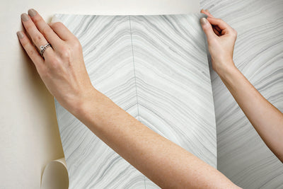 product image for Onyx Strata Sheer Grey Peel & Stick Wallpaper by Candice Olson 21