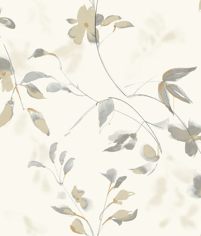 product image of Linden Flower Soft Neutral Peel & Stick Wallpaper by Candice Olson 52