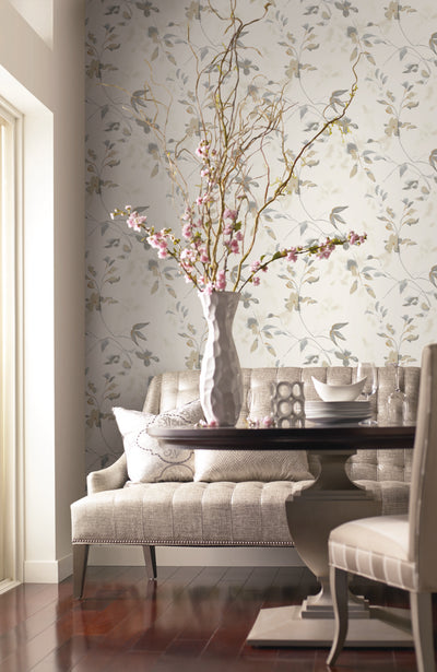 product image for Linden Flower Soft Neutral Peel & Stick Wallpaper by Candice Olson 50