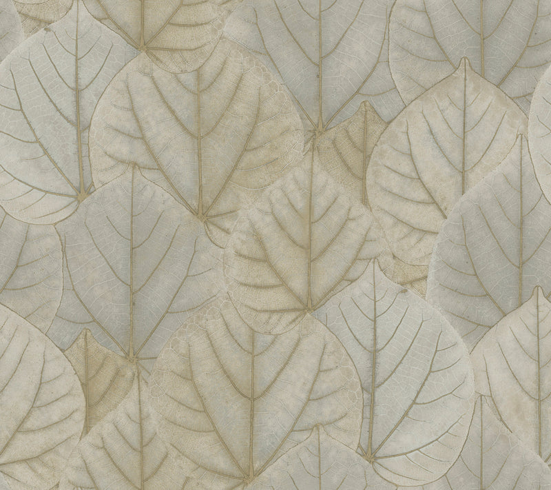 media image for Leaf Concerto Warm Taupe Peel & Stick Wallpaper by Candice Olson 25