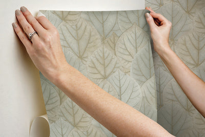 product image for Leaf Concerto Warm Taupe Peel & Stick Wallpaper by Candice Olson 81