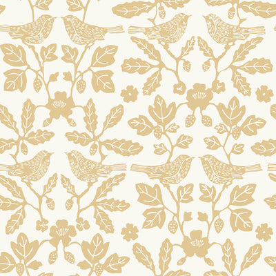 product image for Sparrow & Oak Peel & Stick Wallpaper in Ochre Yellow 55