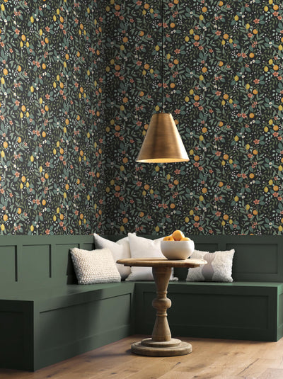 product image for Citrus Grove Black Peel & Stick Wallpaper by York Wallcoverings 57