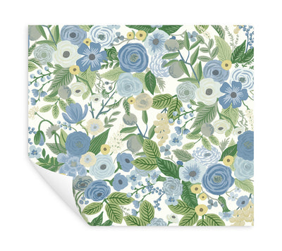 product image for Garden Party Blue/Green Multi Peel & Stick Wallpaper by York Wallcoverings 11