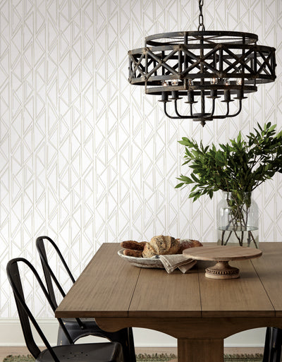 product image for Sideways Sketch Beige Peel & Stick Wallpaper by Joanna Gaines 8