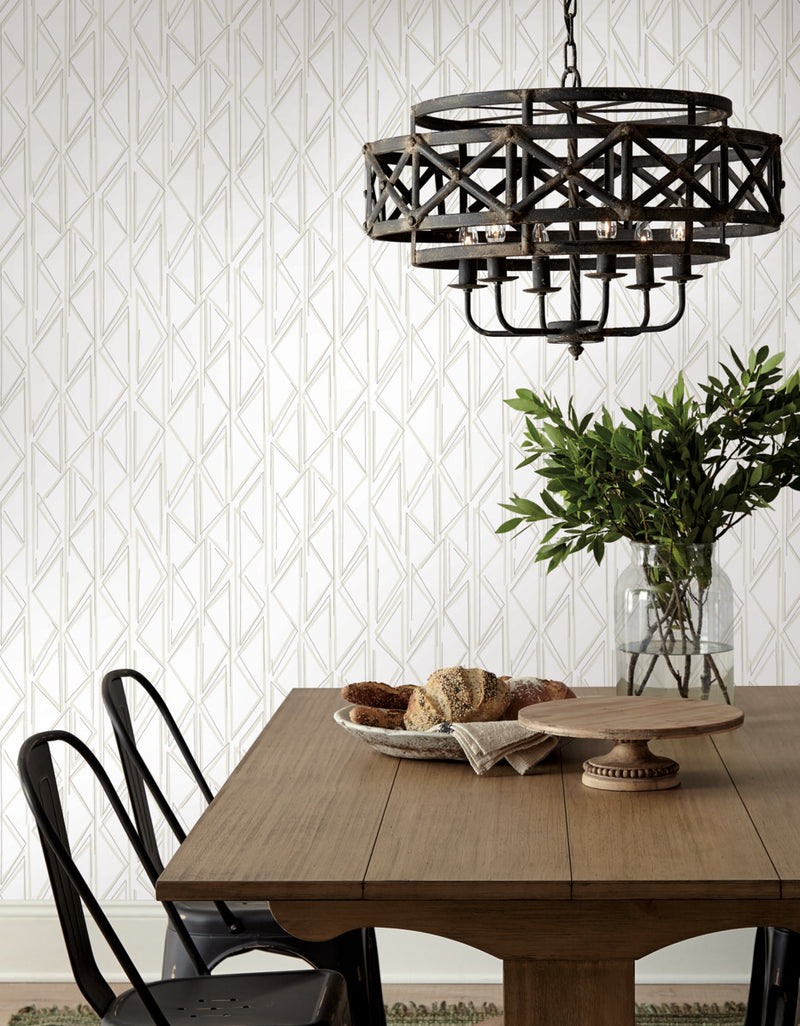 media image for Sideways Sketch Beige Peel & Stick Wallpaper by Joanna Gaines 297