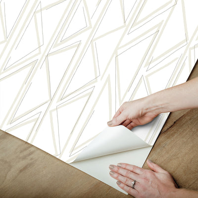 product image for Sideways Sketch Beige Peel & Stick Wallpaper by Joanna Gaines 93
