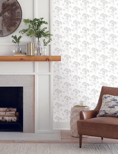 product image for Wildflower Grey Peel & Stick Wallpaper by Joanna Gaines 56