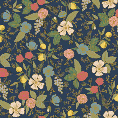 product image of Sample Colette Peel & Stick Wallpaper in Navy 50