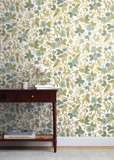 product image for Colette Peel & Stick Wallpaper in Blue Multi 12