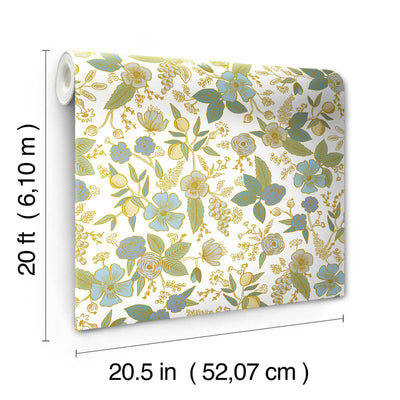product image for Colette Peel & Stick Wallpaper in Blue Multi 5