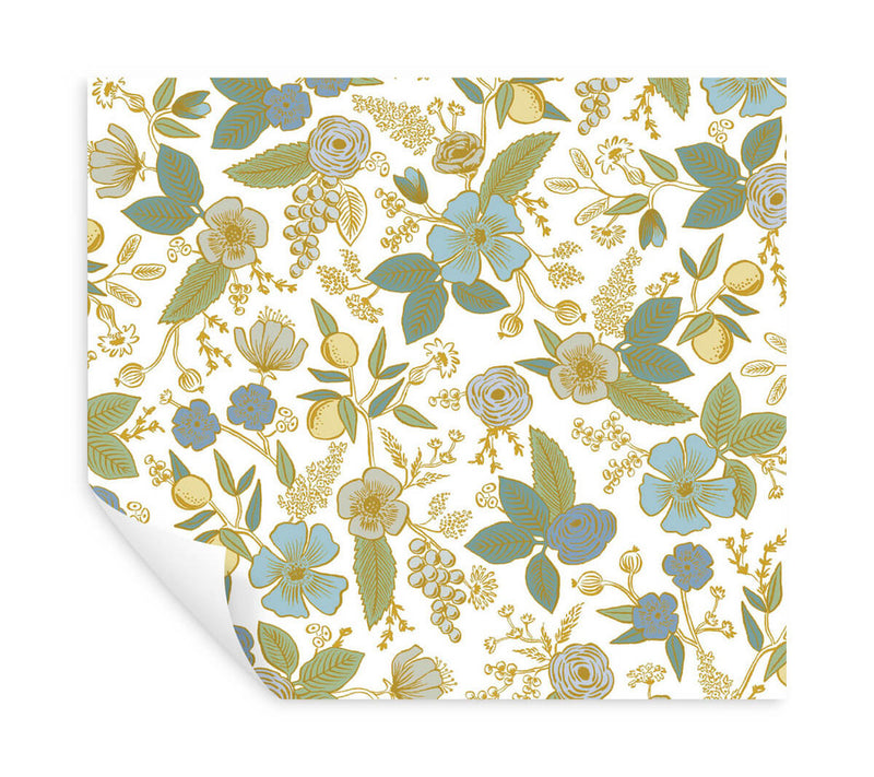 media image for Colette Peel & Stick Wallpaper in Blue Multi 290