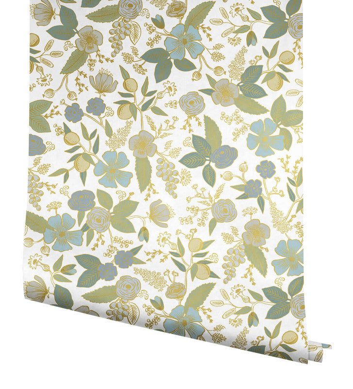 media image for Colette Peel & Stick Wallpaper in Blue Multi 242