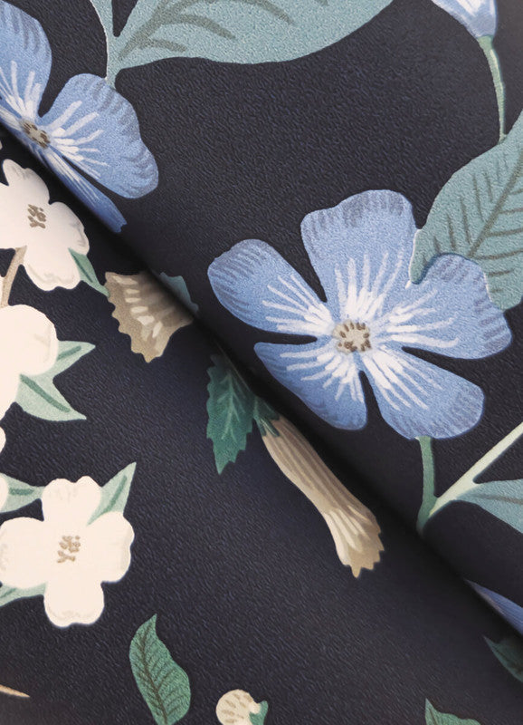 media image for Sweetbrier Peel & Stick Wallpaper in Navy 239