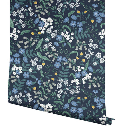 product image for Sweetbrier Peel & Stick Wallpaper in Navy 55