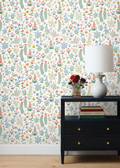 product image for Menagerie Garden Peel & Stick Wallpaper in Rose Multi 1