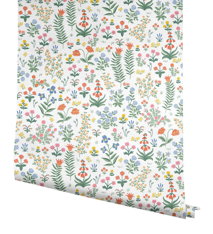 media image for Menagerie Garden Peel & Stick Wallpaper in Rose Multi 297