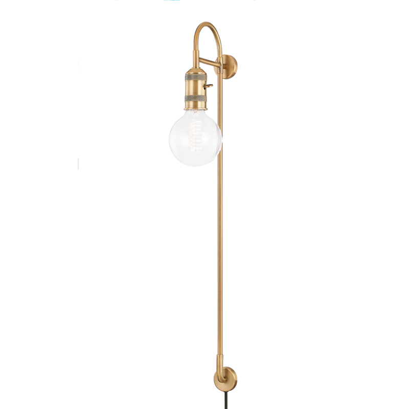 media image for dean 1 light portable wall sconce by troy standard ptl8136 pbr 1 243