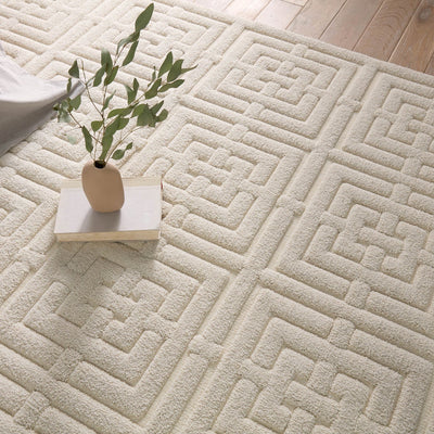 product image for Petros Marvelle Geometric Cream Rug By Jaipur Living Rug158467 7 45
