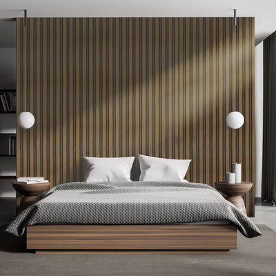 product image for Mia Wall Panel in Walnut 55