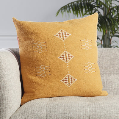 product image for Nufisa Tribal Pillow in Yellow by Jaipur Living 34