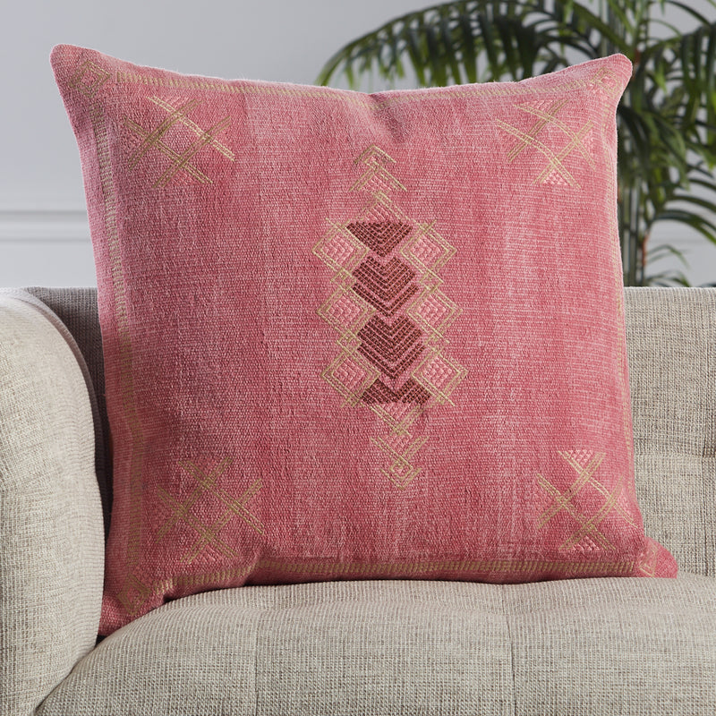 media image for Shazi Tribal Pillow in Pink & Tan by Jaipur Living 210