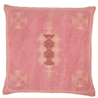product image for Shazi Tribal Pillow in Pink & Tan by Jaipur Living 6