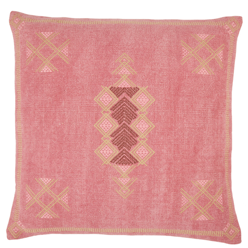 media image for Shazi Tribal Pillow in Pink & Tan by Jaipur Living 21