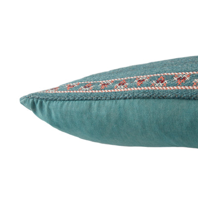 product image for Zaida Tribal Pillow in Teal & Terracotta by Jaipur Living 76