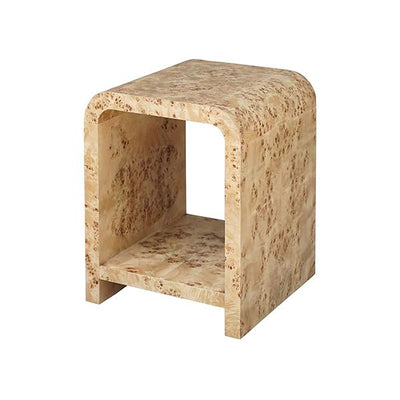 product image of putnam waterfall edge two tier side table in burl wood design by bd studio 1 593