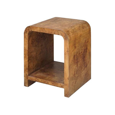 product image of putnam waterfall edge two tier side table in dark burl wood design by bd studio 1 520