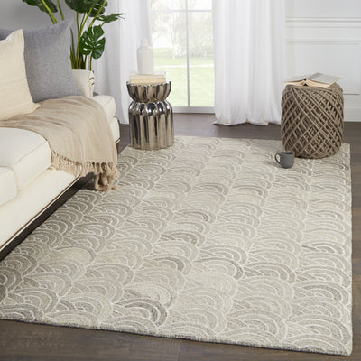 product image for tokyo handmade geometric gray ivory rug by jaipur living 5 8