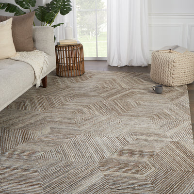 product image for rome handmade geometric brown light gray rug by jaipur living 5 27