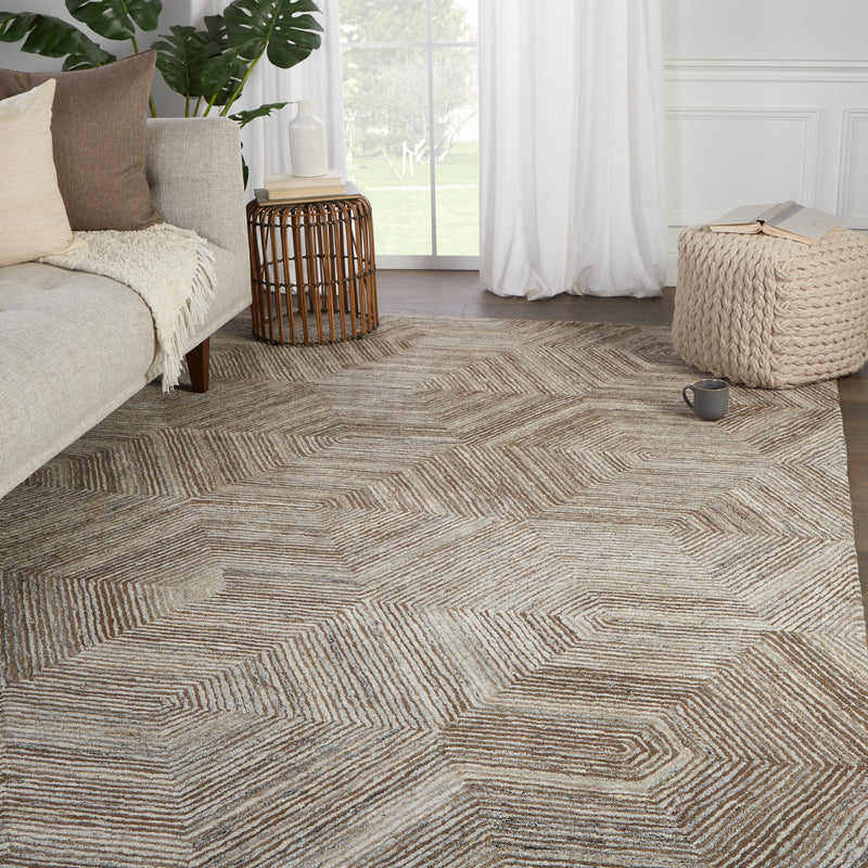 media image for rome handmade geometric brown light gray rug by jaipur living 5 216