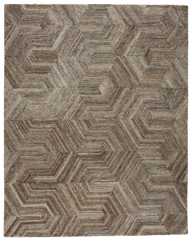 media image for rome handmade geometric brown light gray rug by jaipur living 1 279