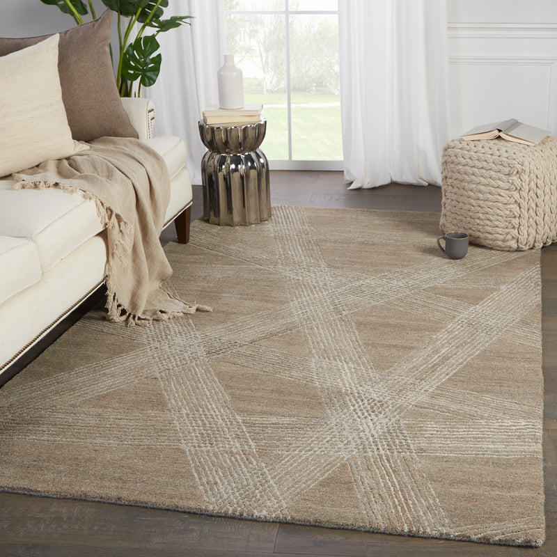 media image for delhi handmade trellis tan light gray rug by jaipur living 5 233