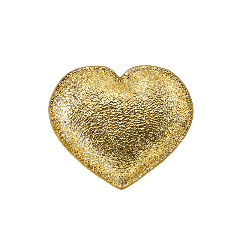 media image for Heart Paperweight Gold Leather by Graphic Image 26