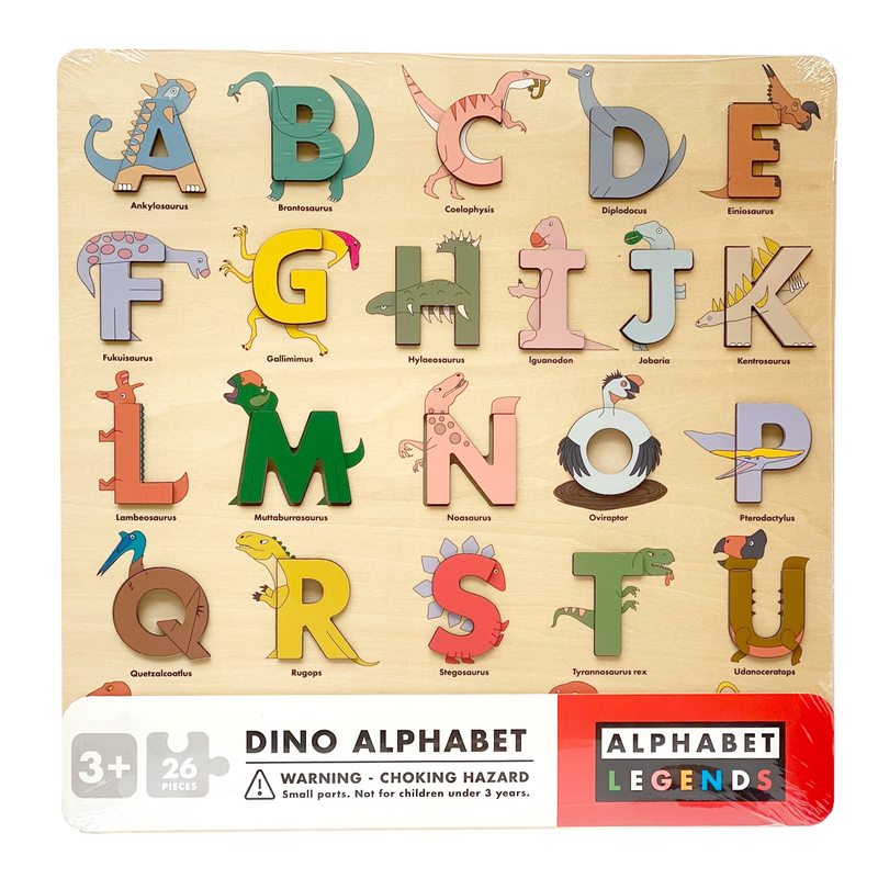media image for dino legends wooden alphabet puzzle 2 272