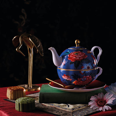 product image for Paeonia Blush Blue & Red Tea For One 75