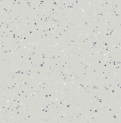 product image for Paint Splatter Wallpaper in Grey and Midnight Blue from the Day Dreamers Collection by Seabrook Wallcoverings 8