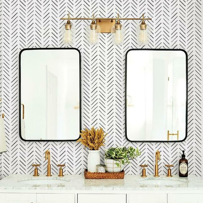 product image for Painted Herringbone Wallpaper in Black from the Water's Edge Collection by York Wallcoverings 95
