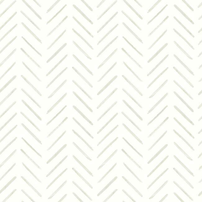 media image for Painted Herringbone Wallpaper in Sand from the Water& 216