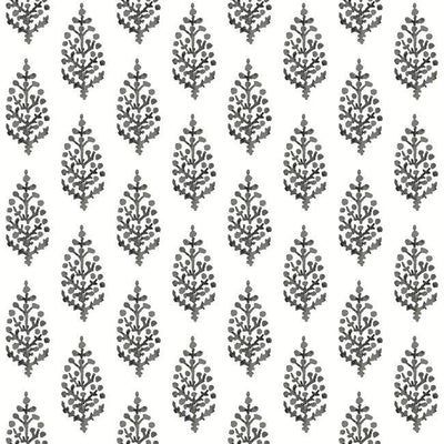 product image for Paisley On Calico Wallpaper in Black and White from the Simply Farmhouse Collection by York Wallcoverings 85